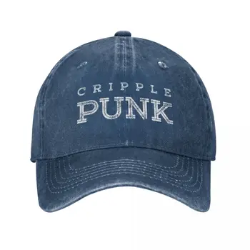 Cripple Punk | от Cripple Punk Designs (белый логотип) Бейсболка С Тепловым Козырьком, Шляпа Большого Размера, Уличная Шляпа Для Женщин, Мужская